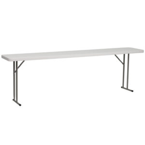 Wholesale 18''W x 96''L Granite White Plastic Folding Training Table