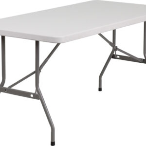 Wholesale 30''W x 60''L Granite White Plastic Folding Table