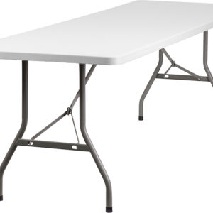 Wholesale 30''W x 96''L Granite White Plastic Folding Table