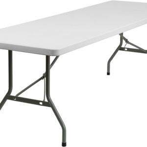 Wholesale 30''W x 96''L Granite White Plastic Folding Table