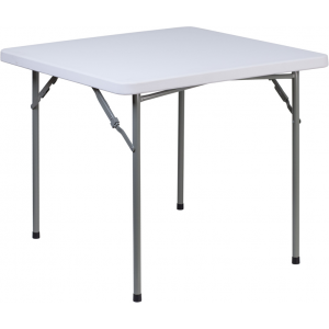 Wholesale 34'' Square Granite White Plastic Folding Table