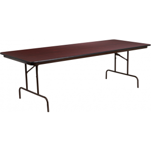 Wholesale 36'' x 96'' Rectangular High Pressure Mahogany Laminate Folding Banquet Table