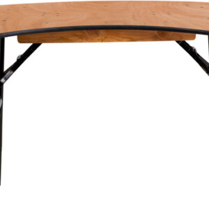Wholesale 5.5 ft. x 2 ft. Serpentine Wood Folding Banquet Table