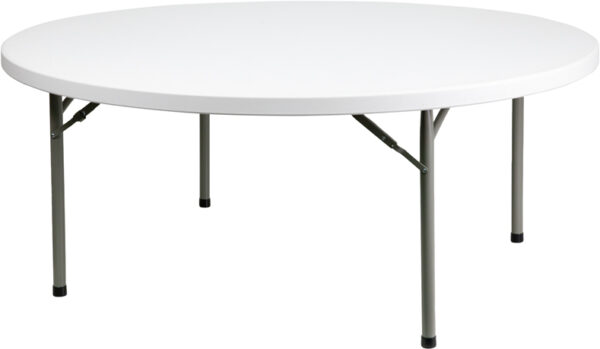 Wholesale 72'' Round Granite White Plastic Folding Table