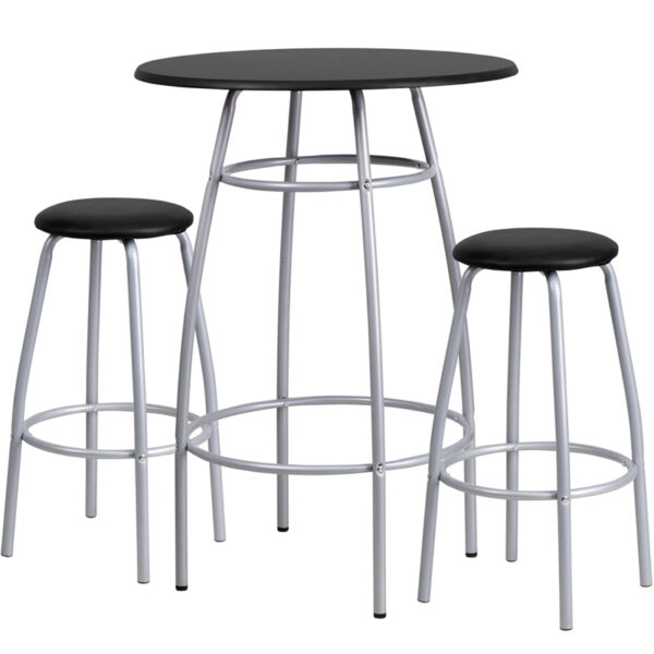 Wholesale Bar Height Table Set with Padded Stools