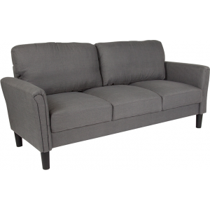Wholesale Bari Upholstered Sofa in Dark Gray Fabric