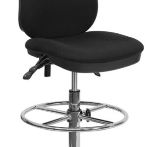 Wholesale Black Multifunction Ergonomic Drafting Chair with Adjustable Foot Ring