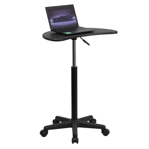 Wholesale Black Sit to Stand Mobile Laptop Computer Desk