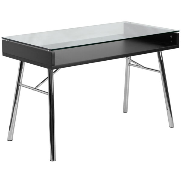 Wholesale Brettford Desk with Tempered Glass Top