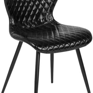 Wholesale Bristol Contemporary Upholstered Chair in Black Vinyl