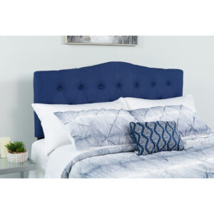 Wholesale Cambridge Tufted Upholstered Full Size Headboard in Navy Fabric