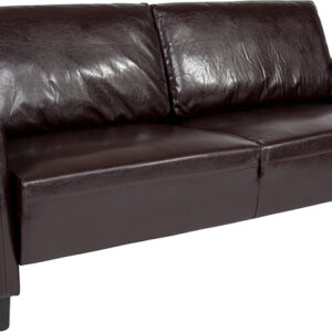 Wholesale Candler Park Upholstered Sofa in Brown Leather