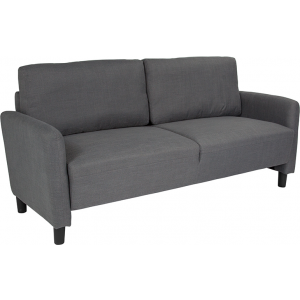 Wholesale Candler Park Upholstered Sofa in Dark Gray Fabric