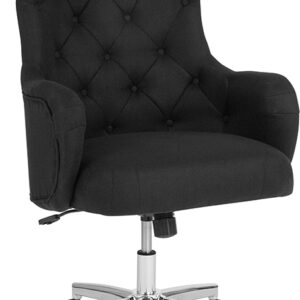 Wholesale Chambord Home and Office Upholstered High Back Chair in Black Fabric