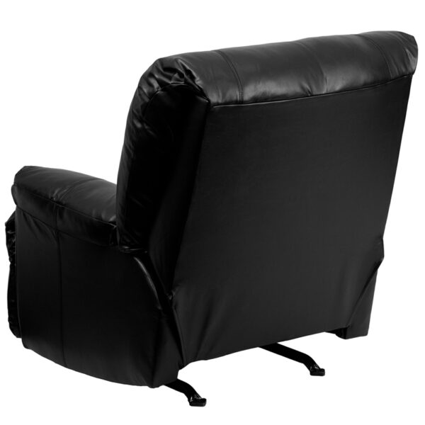 Contemporary Style Black Leather Recliner