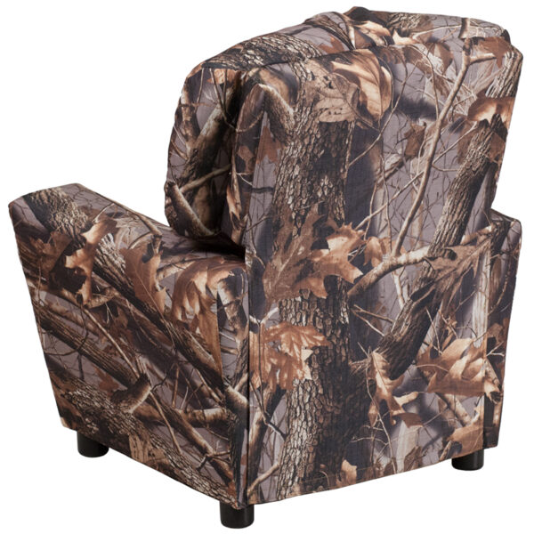 Child Sized Recliner Chair Camo Fabric Kids Recliner