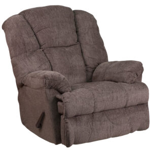 Wholesale Contemporary Hillel Pewter Chenille Rocker Recliner