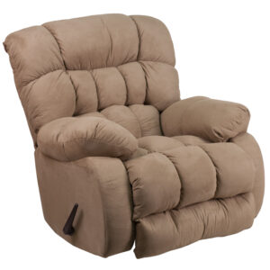 Wholesale Contemporary Softsuede Taupe Microfiber Rocker Recliner