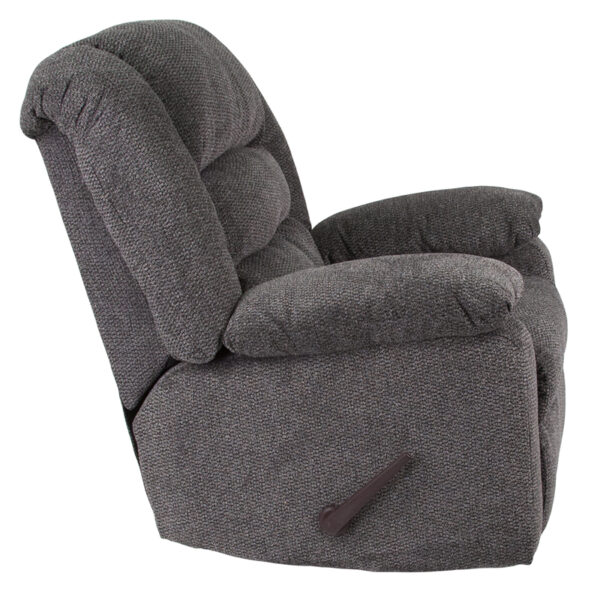 Contemporary Style Pepper Chenille Recliner
