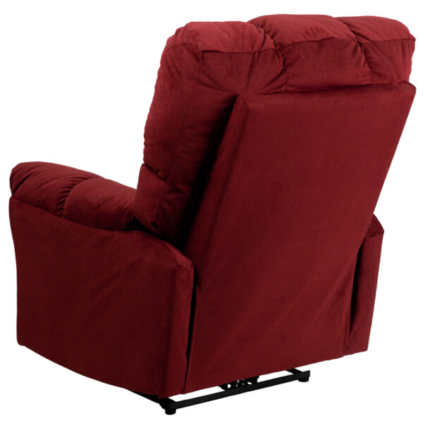 Contemporary Style Berry MIC Power Recliner