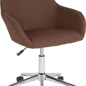 Wholesale Cortana Home and Office Mid-Back Chair in Brown Fabric