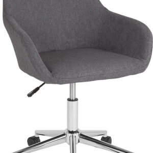 Wholesale Cortana Home and Office Mid-Back Chair in Dark Gray Fabric