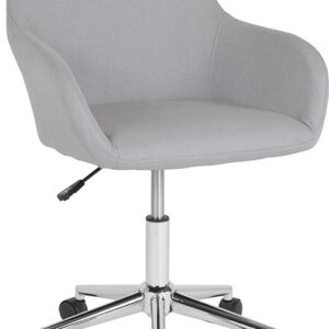 Wholesale Cortana Home and Office Mid-Back Chair in Light Gray Fabric