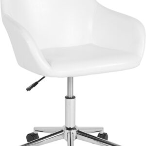 Wholesale Cortana Home and Office Mid-Back Chair in White Leather