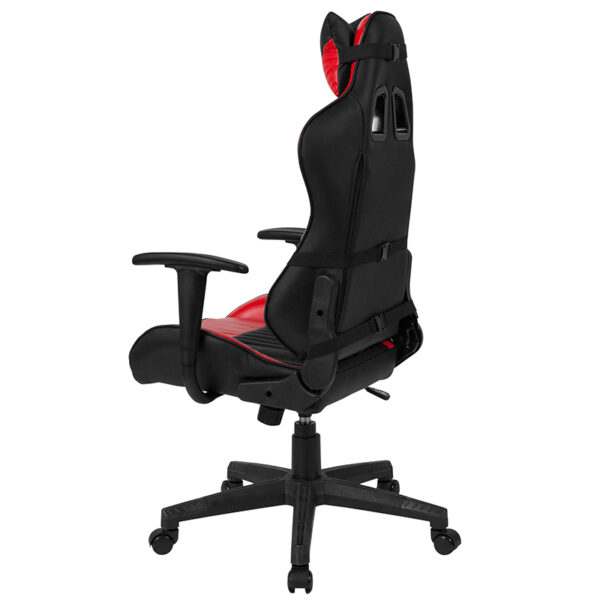 Contemporary Office Chair Black/Red Reclining Chair