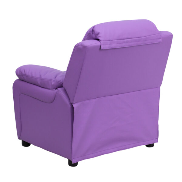 Child Sized Recliner Chair Lavender Vinyl Kids Recliner