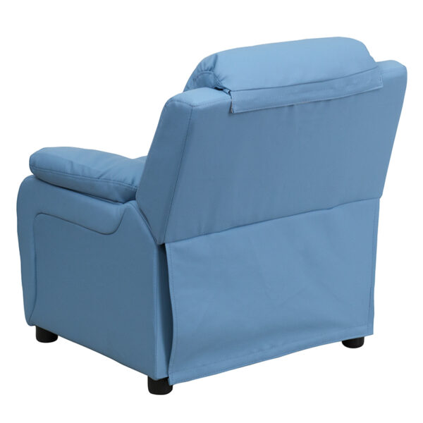 Child Sized Recliner Chair Light Blue Kids Recliner