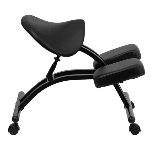 Lowest Price Ergonomic Kneeling Office Chair with Black Saddle Seat
