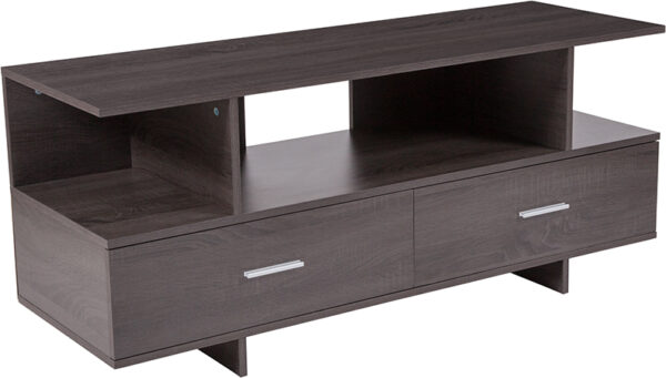 Wholesale Fields Driftwood Wood Grain Finish TV Stand and Media Console