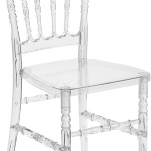 Wholesale Flash Elegance Crystal Ice Napoleon Stacking Chair
