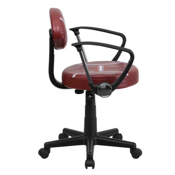 Lowest Price Football Swivel Task Office Chair with Arms