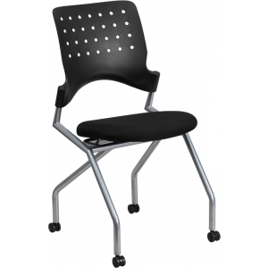 Wholesale Galaxy Mobile Nesting Chair with Black Fabric Seat