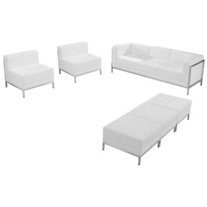 Wholesale HERCULES Imagination Series Melrose White Leather Sofa