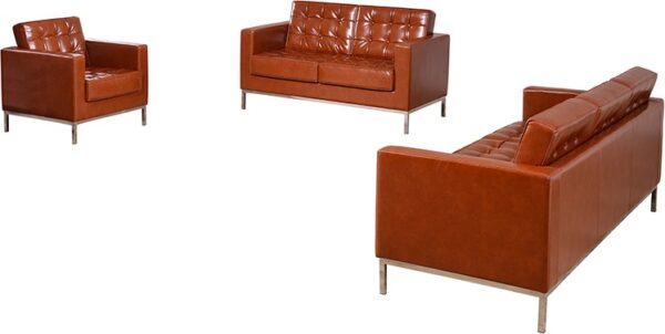 Lowest Price HERCULES Lacey Series Reception Set in Cognac