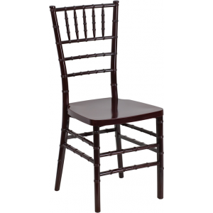 Wholesale HERCULES PREMIUM Series Mahogany Resin Stacking Chiavari Chair