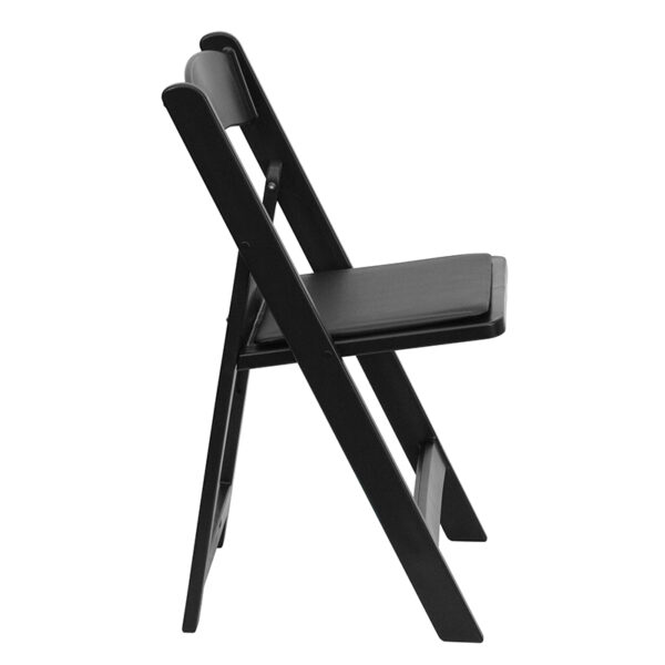 Resin Folding Chair Black Resin Folding Chair