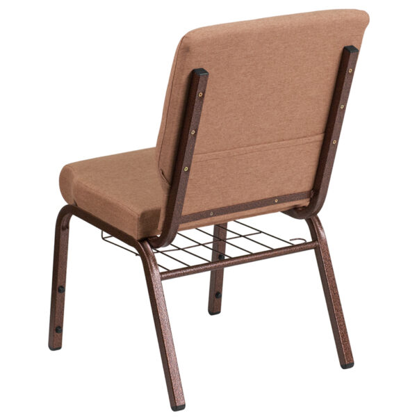 Multipurpose Church Chair Caramel Fabric Church Chair