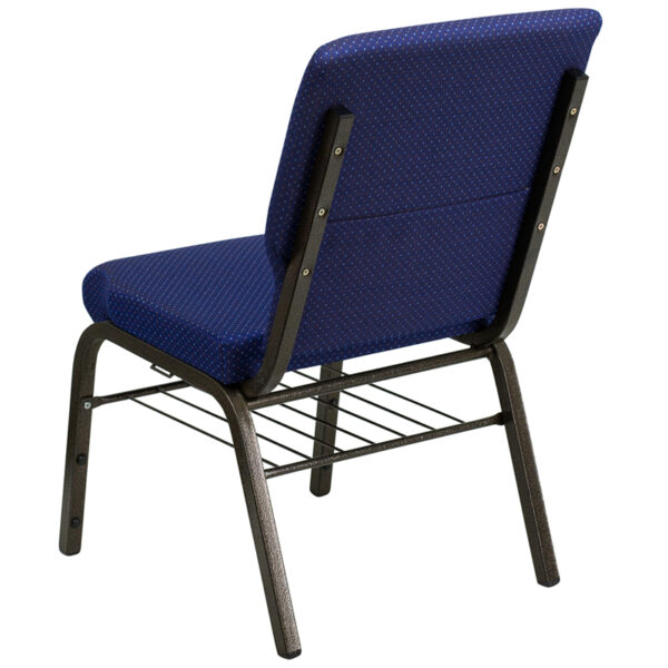 Multipurpose Church Chair Blue Fabric Church Chair