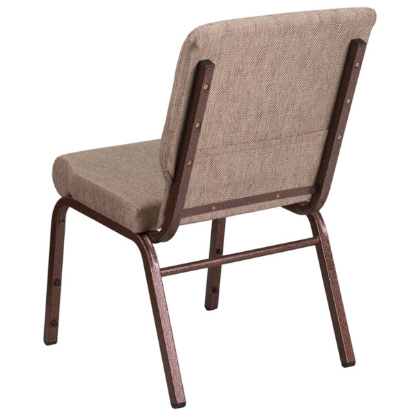 Multipurpose Church Chair Beige Fabric Church Chair