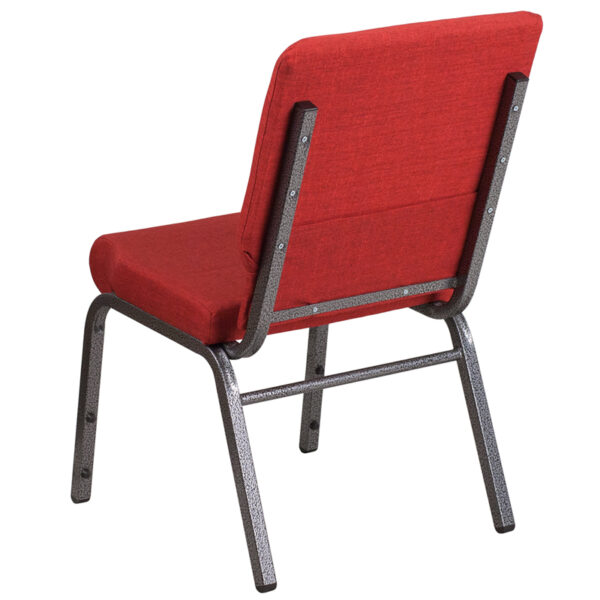Multipurpose Church Chair Red Fabric Church Chair