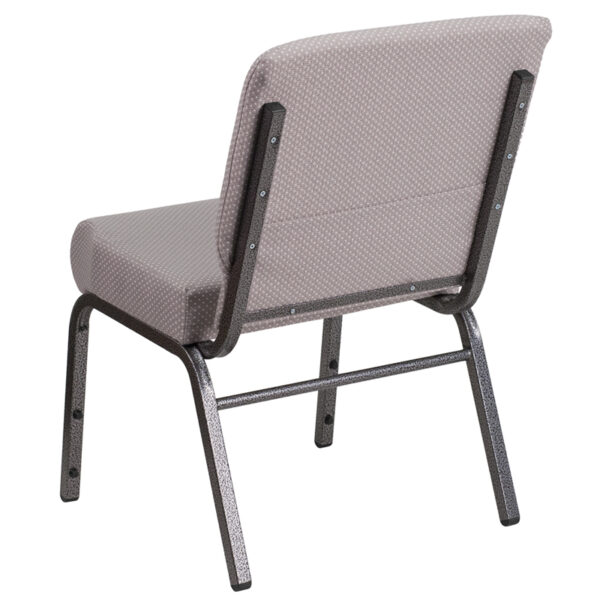 Multipurpose Church Chair Gray Dot Fabric Church Chair