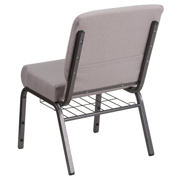 Multipurpose Church Chair Gray Dot Fabric Church Chair
