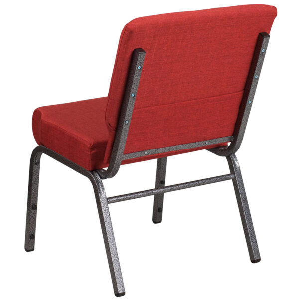 Multipurpose Church Chair Crimson Fabric Church Chair