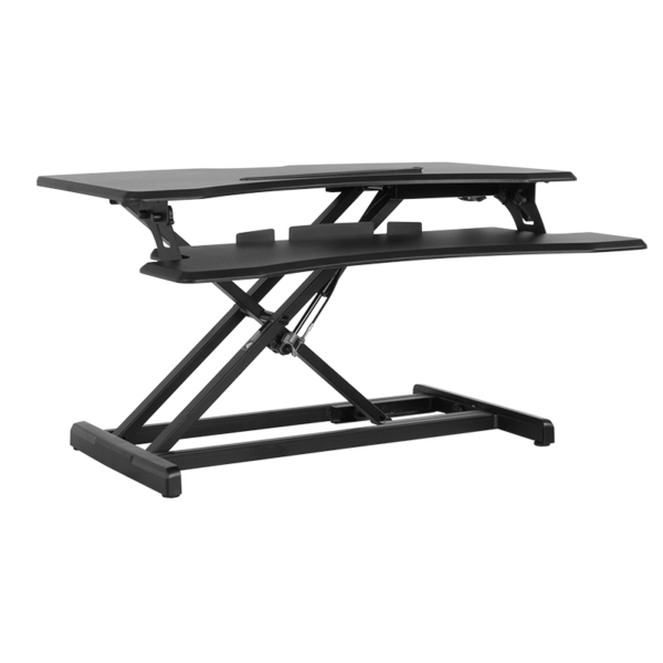 Lowest Price HERCULES Series 32.6"W Black Sit / Stand Height Adjustable Ergonomic Desk with Height Lock Feature