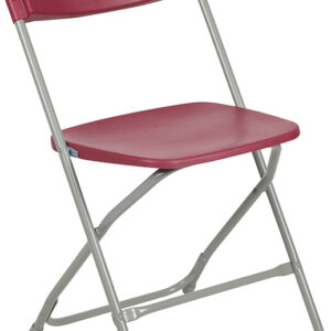 Wholesale HERCULES Series 650 lb. Capacity Premium Red Plastic Folding Chair