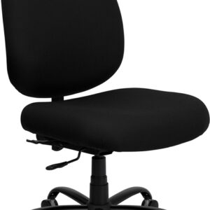Wholesale HERCULES Series Big & Tall 400 lb. Rated Black Fabric Executive Swivel Ergonomic Office Chair with Adjustable Back